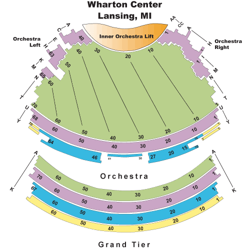 east lansing mi dec 9 dec 14 2008 wharton center seating chart for hamilton